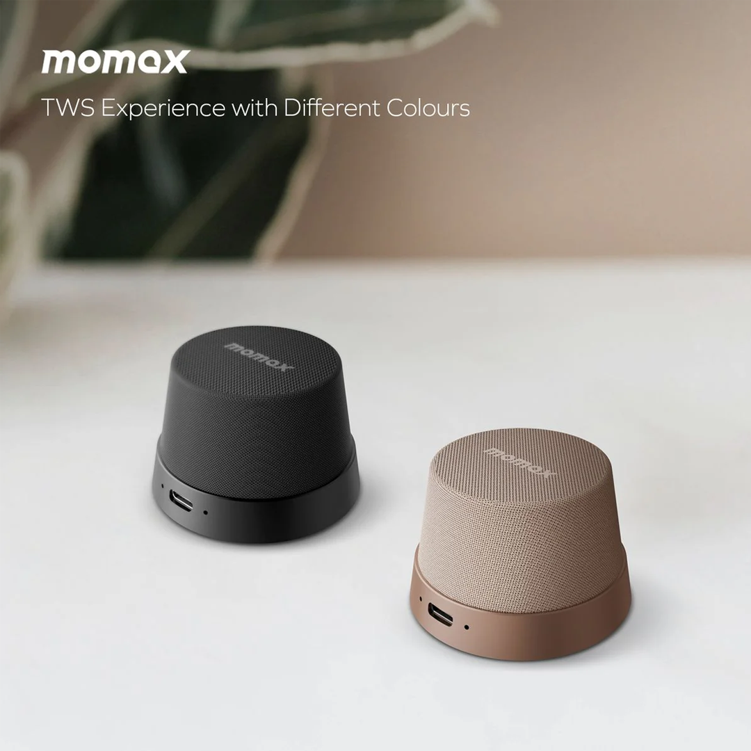 Momax Vibe GO Magnetic Wireless Speaker 2-IN-1 Sandstone(DESERT TITANIUM) Momax Vibe GO Magnetic Wireless Speaker 2-IN-1 Sandstone(DESERT TITANIUM)
